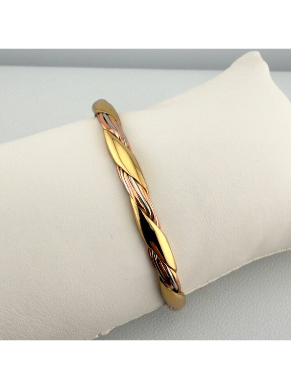 Vintage Sergio Lub Grapevine Copper Brass Cuff Bracelet